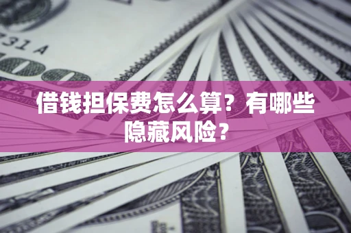 武汉借钱担保费怎么算？有哪些隐藏风险？