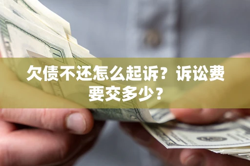 武汉欠债不还怎么起诉？诉讼费要交多少？