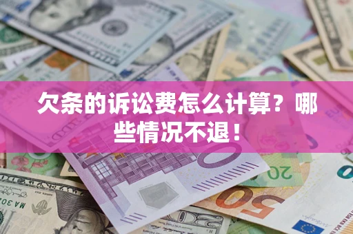 武汉欠条的诉讼费怎么计算?哪些情况不退! 武汉欠条的诉讼费怎么计算?哪些情况不退!
