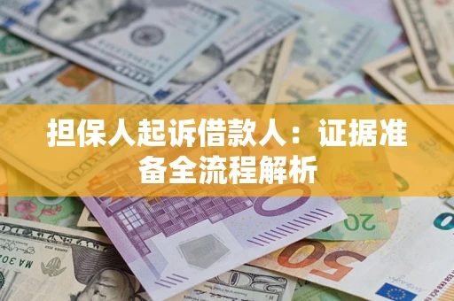武汉担保人起诉借款人：证据准备全流程解析